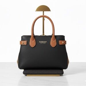 Black Brown Satchel Crossbody Bag